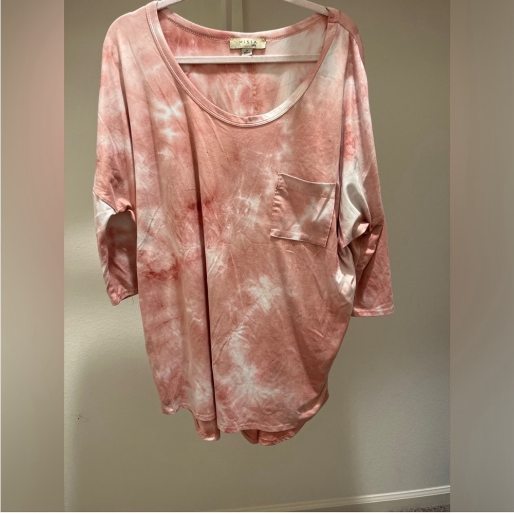 Pink Tie-Dye Women's Top